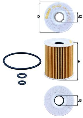 MAHLE OX 422D Oil Filter