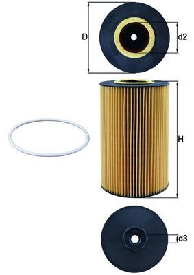 MAHLE OX 425D Oil Filter