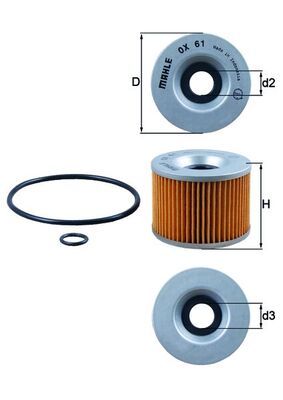 MAHLE OX 61D Oil Filter