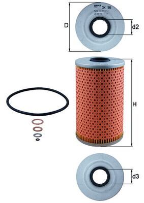 MAHLE OX 96D Oil Filter