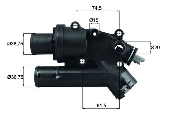 MAHLE TH 46 83 Thermostat, coolant