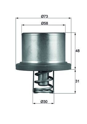 MAHLE THD 2 89 Thermostat, coolant