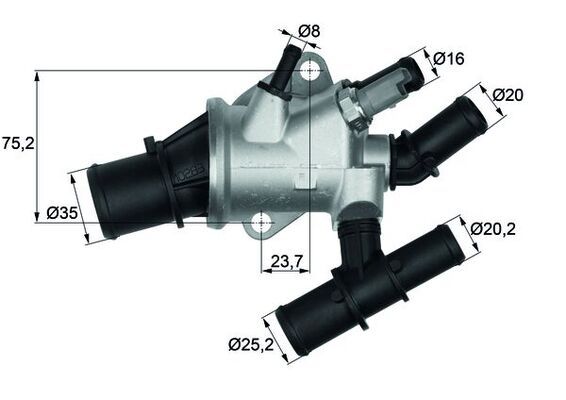 MAHLE TI 155 88 Thermostat, coolant