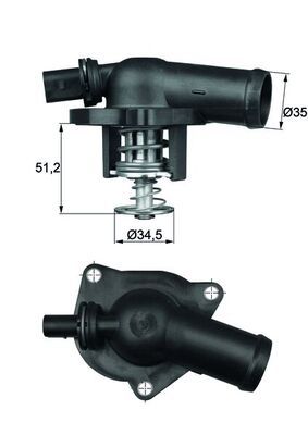 MAHLE TI 17 109 Thermostat, coolant