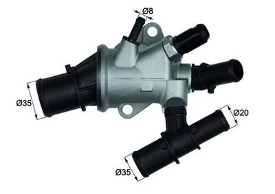 Thermostat, coolant MAHLE TI 170 88