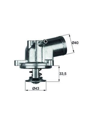 Thermostat, coolant MAHLE TI 21 71