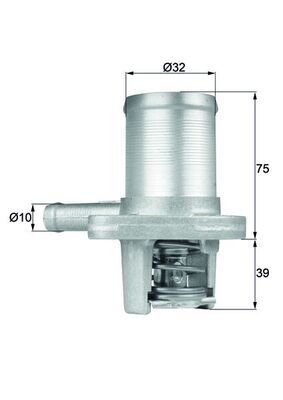 Thermostat, coolant MAHLE TI 40 89