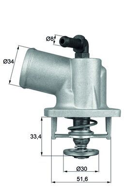 MAHLE TI 55 92D Thermostat, coolant