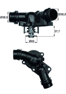 MAHLE TM 13 97 Thermostat, coolant