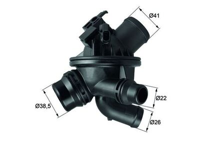 Thermostat, coolant MAHLE TM 21 103