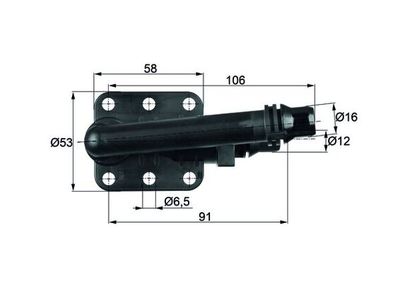 Thermostat, oil cooling MAHLE TO 5 82