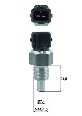Sensor, coolant temperature MAHLE TSE 16