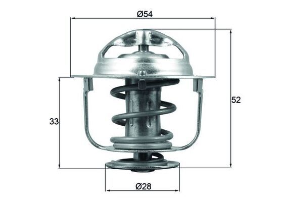 MAHLE TX 176 82D Thermostat, coolant