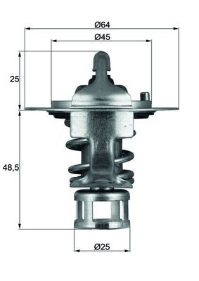 MAHLE TX 65 82 Thermostat, coolant