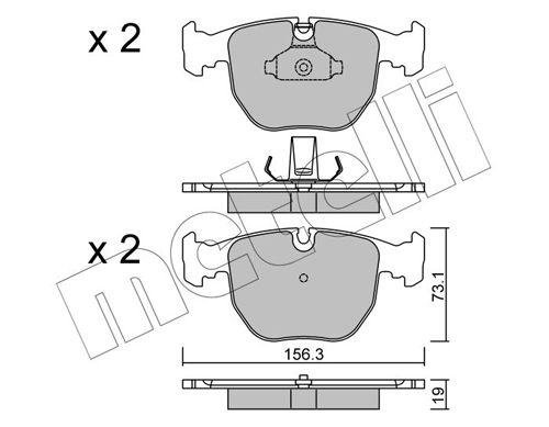 METELLI 22-0559-0 Brake Pad Set, disc brake