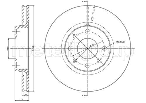 METELLI 23-0284 Brake Disc