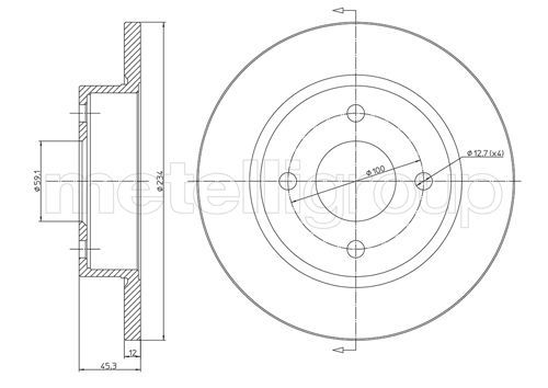 METELLI 23-0348 Brake Disc