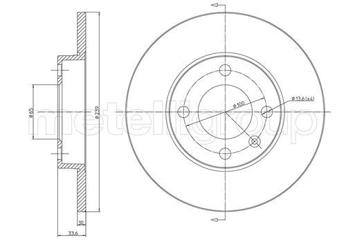 METELLI 23-0371 Brake Disc