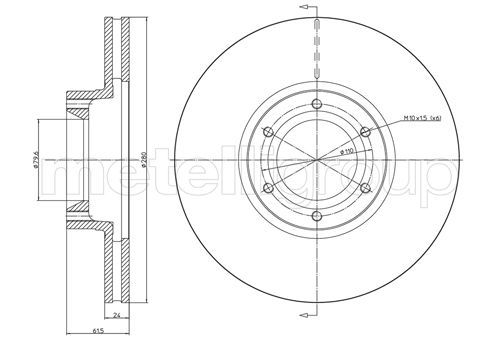 METELLI 23-0499C Brake Disc