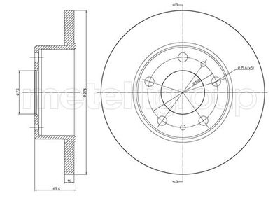 Brake Disc METELLI 23-0572