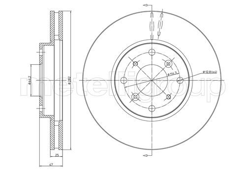 METELLI 23-0582 Brake Disc