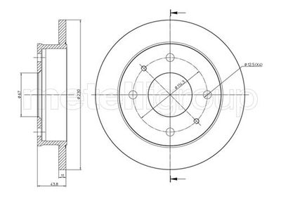 Brake Disc METELLI 23-0594