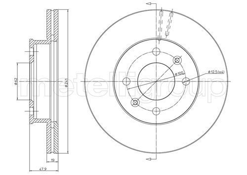 METELLI 23-0626 Brake Disc