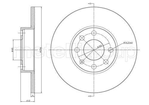 METELLI 23-0627 Brake Disc