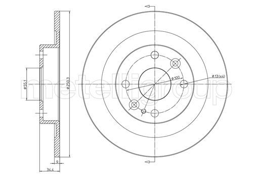 METELLI 23-0665 Brake Disc