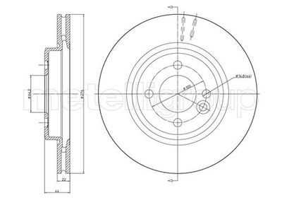 Brake Disc METELLI 23-0666C