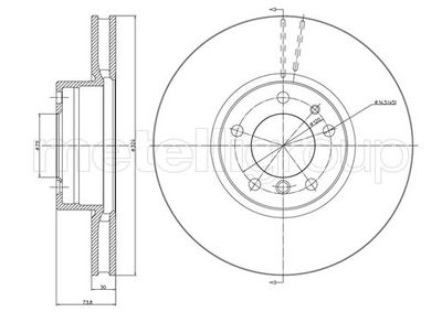 Brake Disc METELLI 23-0693C