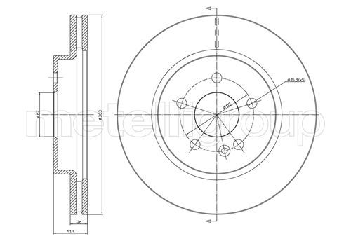 METELLI 23-0700C Brake Disc