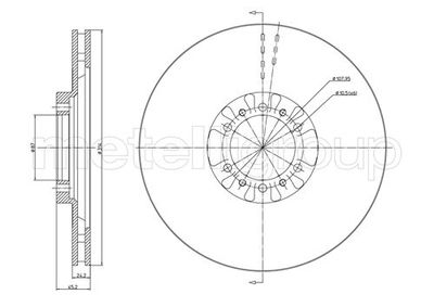Brake Disc METELLI 23-0709