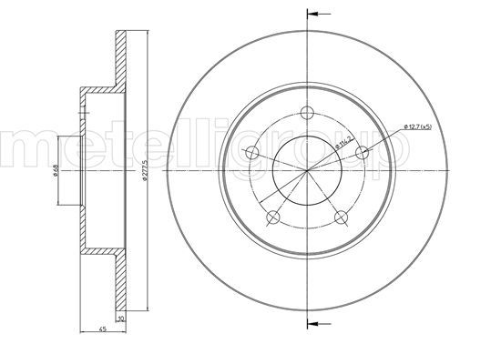 METELLI 23-0762C Brake Disc