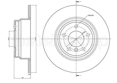 METELLI 23-0782C Brake Disc