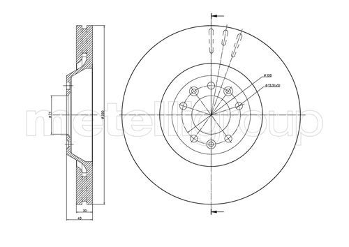 METELLI 23-0793C Brake Disc