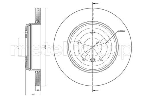 METELLI 23-0815C Brake Disc