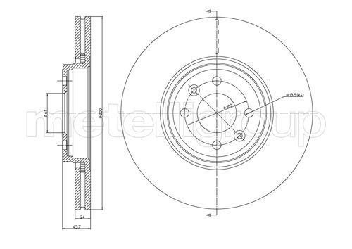 METELLI 23-0829C Brake Disc
