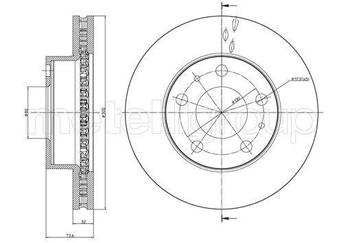 METELLI 23-0885C Brake Disc