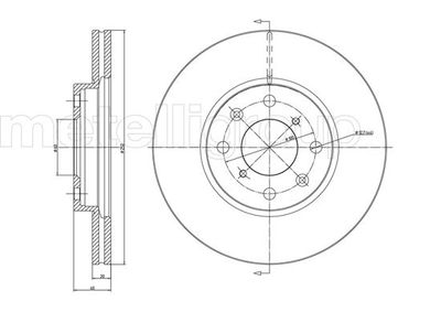 Brake Disc METELLI 23-0908C