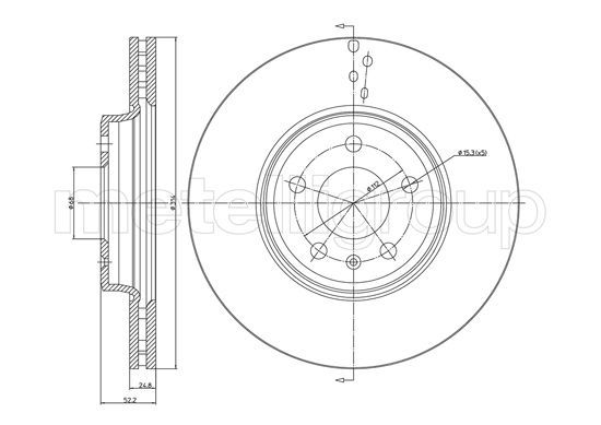 METELLI 23-0917C Brake Disc