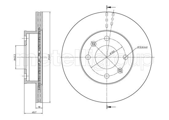 METELLI 23-0926C Brake Disc