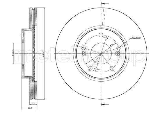METELLI 23-0932C Brake Disc