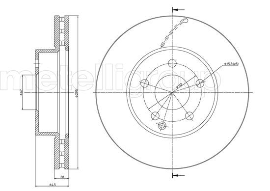 METELLI 23-0935C Brake Disc