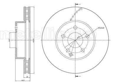 Brake Disc METELLI 23-0935C