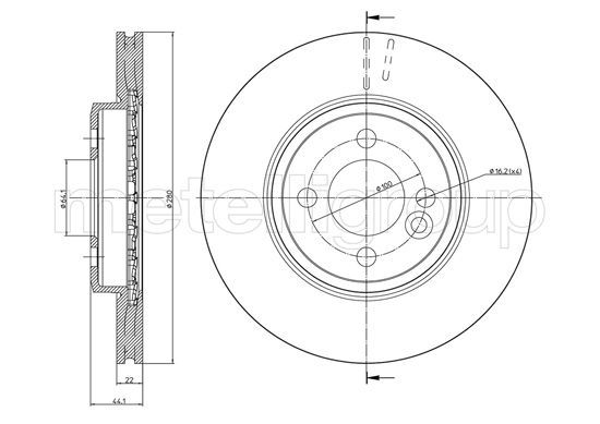 METELLI 23-0940C Brake Disc
