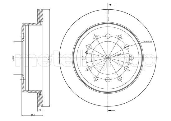 METELLI 23-0972C Brake Disc
