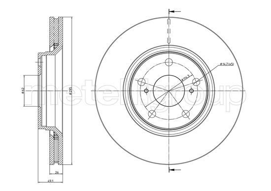METELLI 23-0978C Brake Disc