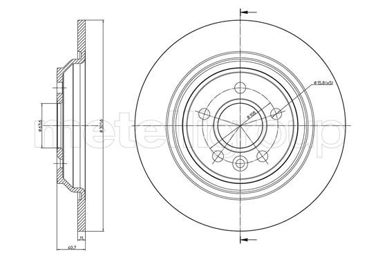 METELLI 23-0992C Brake Disc
