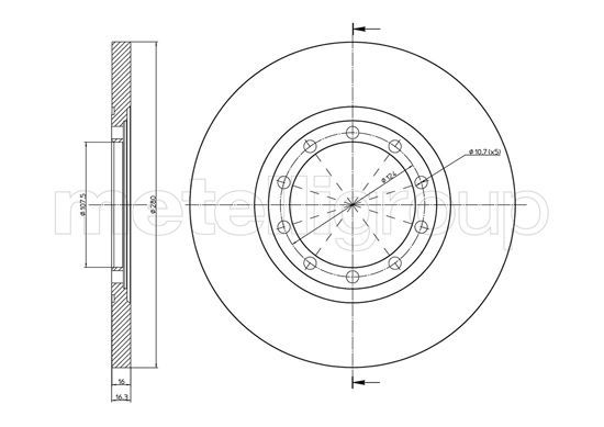 METELLI 23-0998C Brake Disc